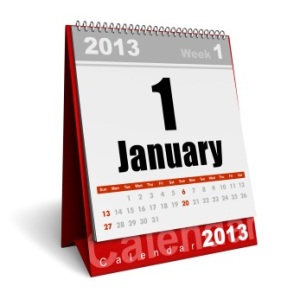 January 2013 calendar